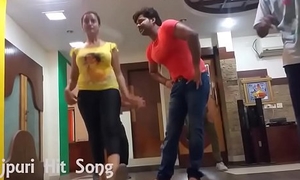 Hot Akshara Singh Dance Rehearsal together with shaking boobs