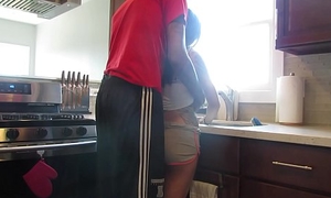 asian take inky dick all over the kitchen huge facial